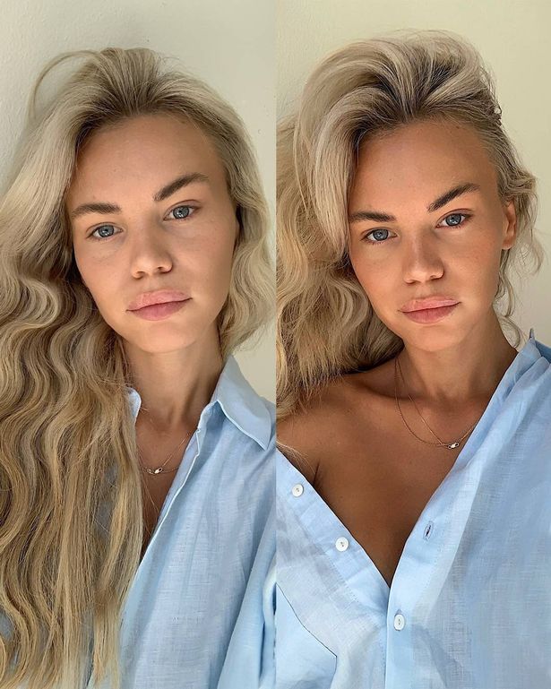 قبل وبعد صور استخدام Coco و Eve Tan