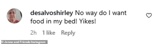 علق stagram userdesalvoshirley: 'لا توجد طريقة أريد الطعام في سريري! yikes! '