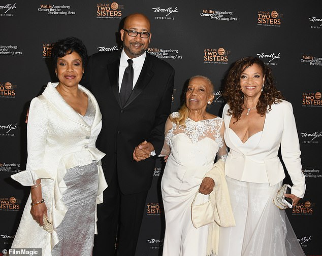 Phylicia ، Andrew Arthur Allen Jr. ، Vivian و Debbie في عام 2018 في بيفرلي هيلز