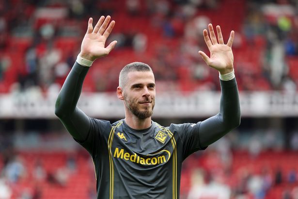 David de Gea في Man UTD vs Fiorentina في عام 2025