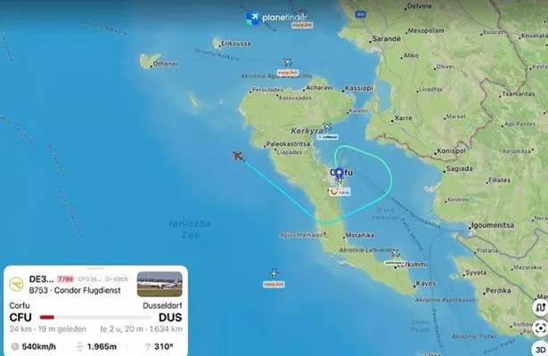 رحلة Condor Airlines من Corfu إلى Dusseldorf تم تحويلها إلى إيطاليا