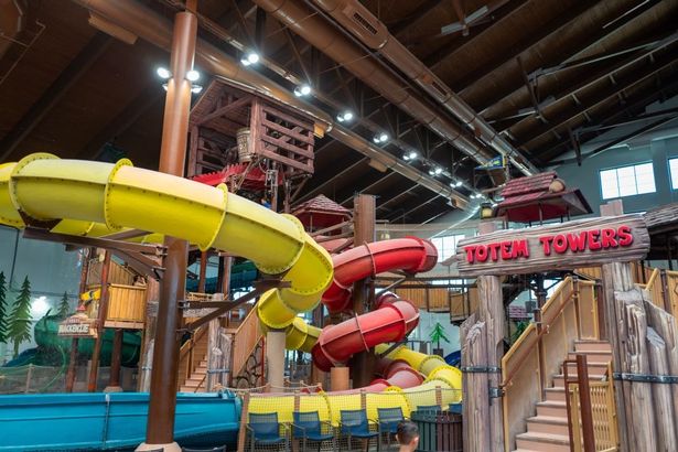 صورة للزلاجات المائية في Great Wolf Lodge في كاليفورنيا