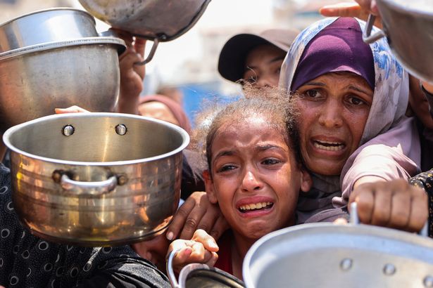 الفلسطينيون الصغار والكبار يتضورون جوعا