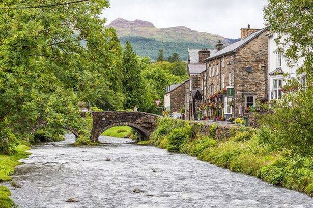 مدينة Beddgelert في Snowdonia NP ، ويلز ، المملكة المتحدة