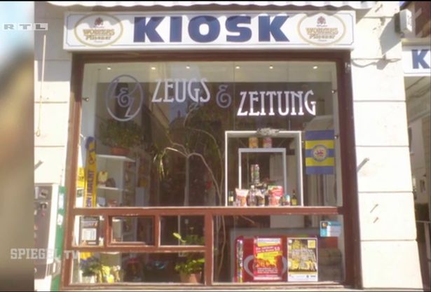 الكشك الذي عمل فيه المشتبه به