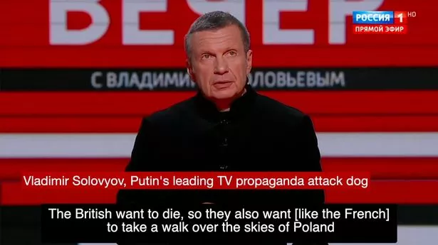بوتين التليفزيون الدعاية فلاديمير سولوفيوف