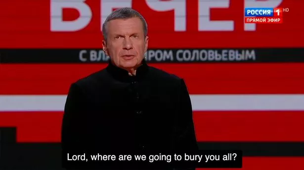 أصدر سولوفيوف بيان تقشعر له الأبدان على التلفزيون الروسي
