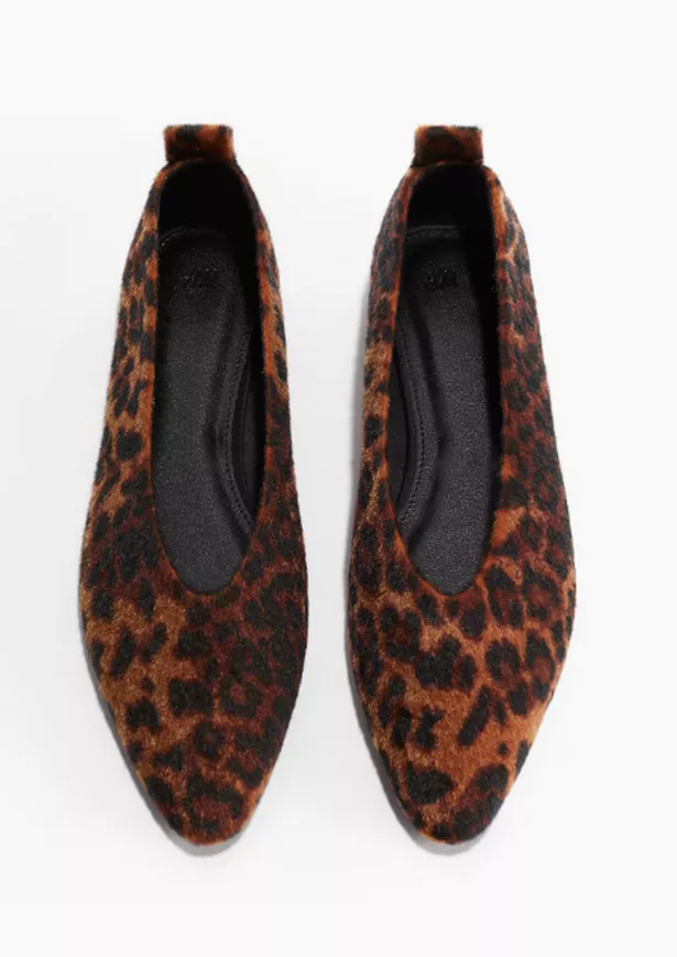 H&M Leopard Print Ballet Flats 