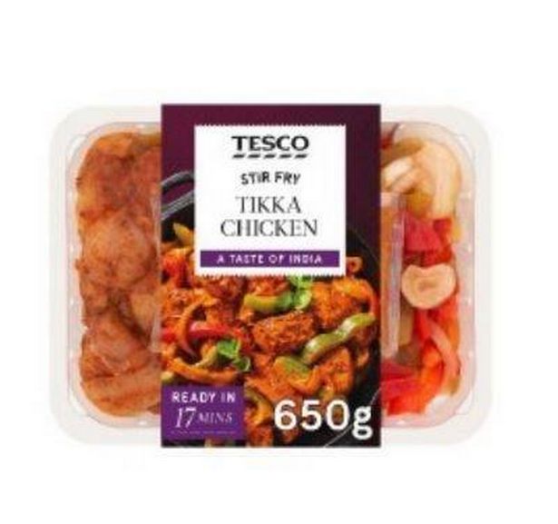 صورة ل Tesco تحريك فراي تيكا دجاج ، والتي يتم استدعاؤها