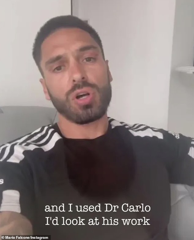 في العام الماضي ، أنفقت ماريو 3700 جنيه إسترليني على جراحة رأب الجفن ، والتي تزيل الجلد الزائد أو الدهون من الجفون لتقليل مظهر الجفون المغطاة أو المتدلية أو أكياس العين