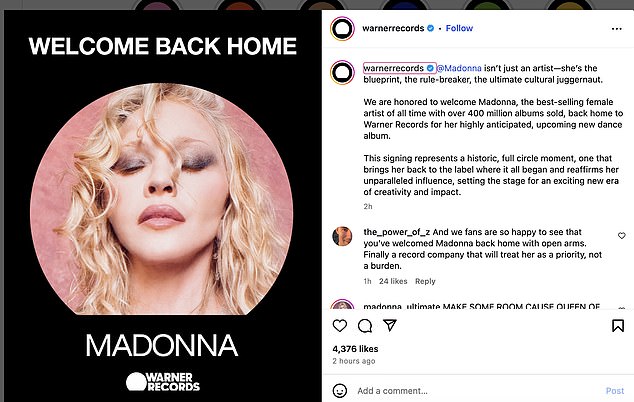 قام وارنر أيضًا بتكشف كبير على حساب Instagram الخاص بهم