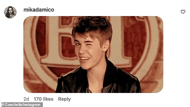 أجاب أحد مستخدمي وسائل التواصل الاجتماعي على إعلان كوتشيلا مع ميمي من بيبر وينكينج