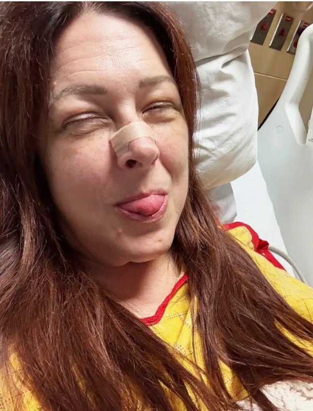 شوهد هنا في 15 سبتمبر قبل الجراحة التي أدت إلى اكتشاف 