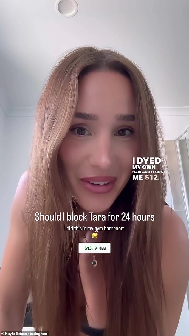 عرضت المدربة الشخصية نظراتها أخف جديدة على Instagram بعد تجربة لونها في المنزل