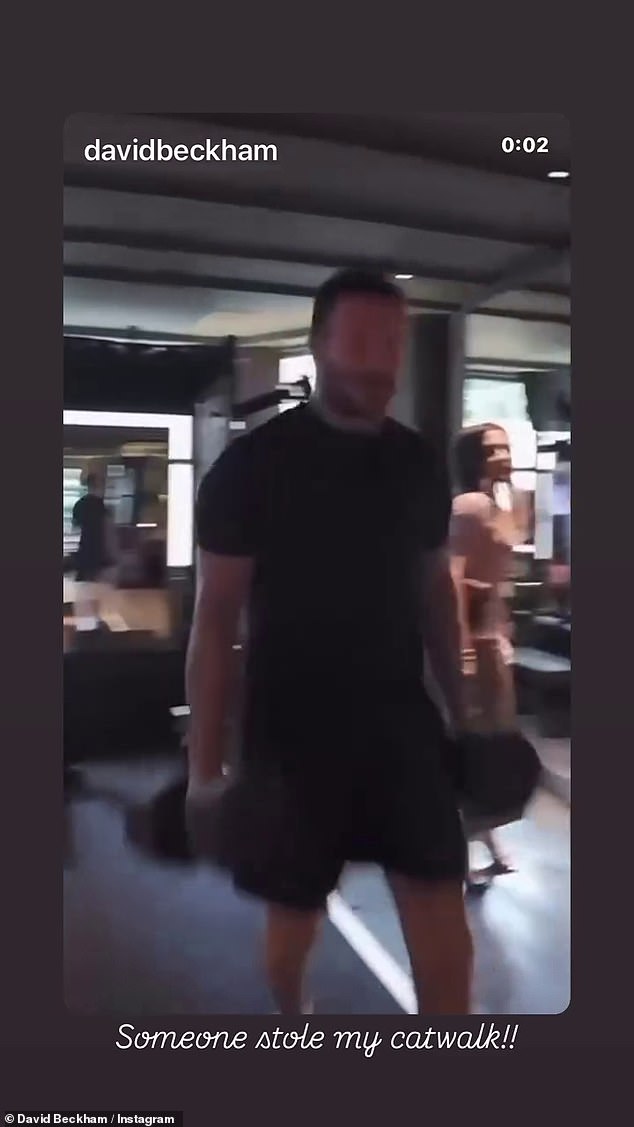 كان ديفيد يرمي نفسه في تمرينه مع غوستو