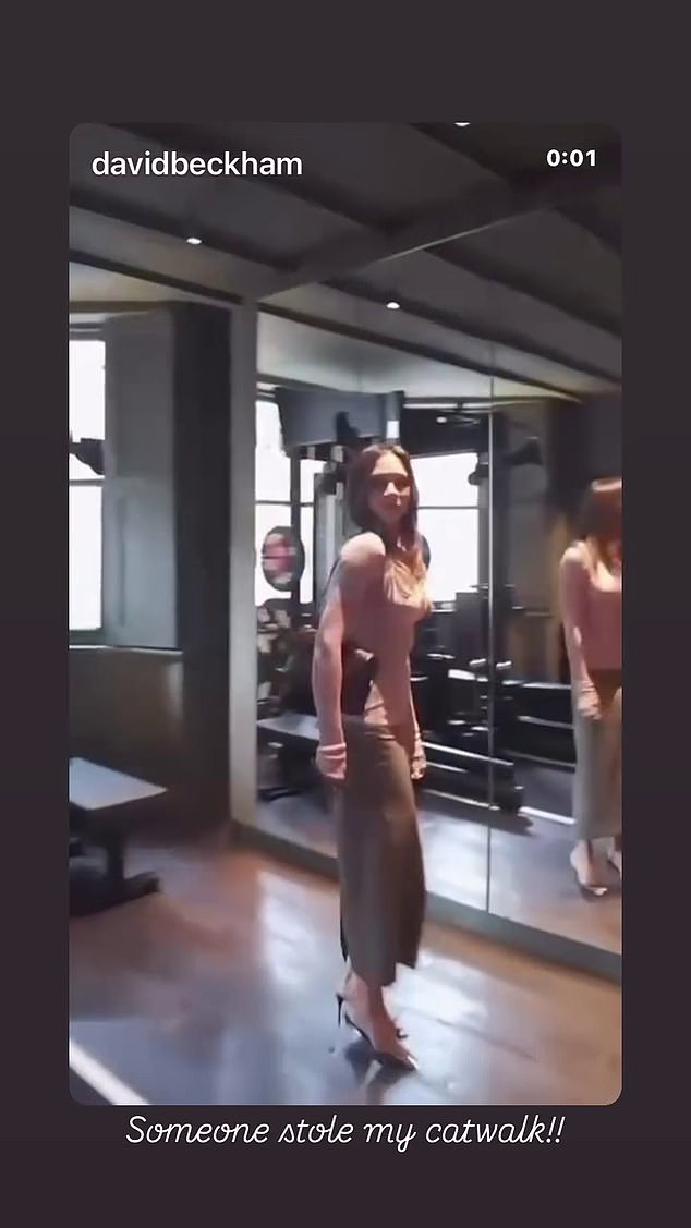 شاركت فيكتوريا الفيديو وأصرت على سرق ديفيد منصاتها