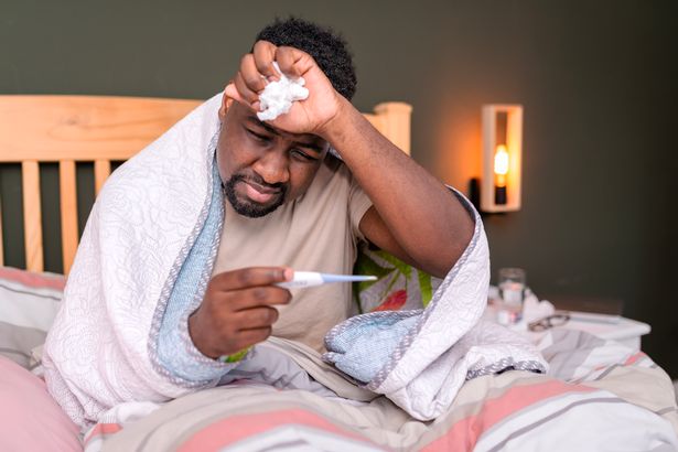 الشخص الذي يعاني من أعراض الأنفلونزا