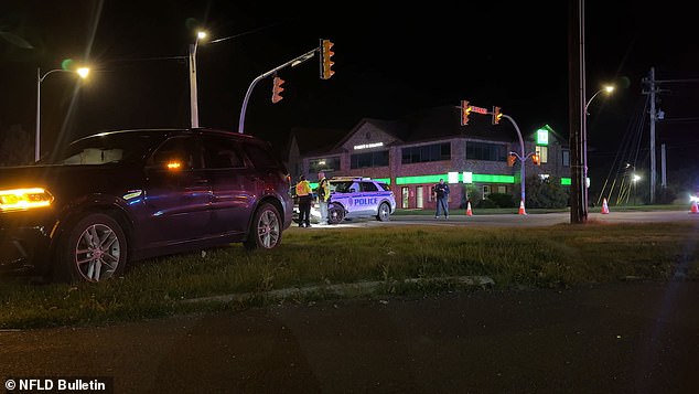 تركت مركبة هارتنيت على قطعة من العشب المجاور للطريق