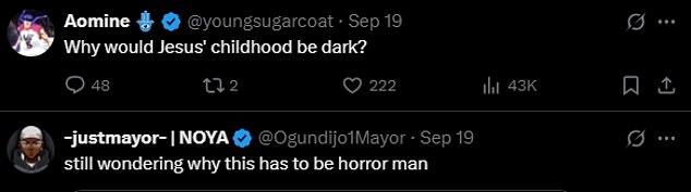 قبل بضعة أسابيع ، تم إصدار دعابة مدتها 15 ثانية أيضًا لإلقاء نظرة على ريب الرعب القادم - مع مشاهدين آخرين يعبرون عن أفكارهم على وسائل التواصل الاجتماعي في ذلك الوقت.