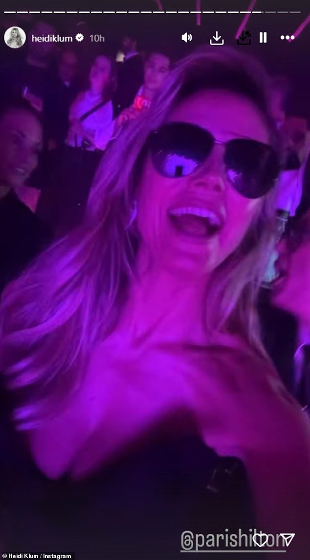 انتقلت هايدي إلى قصصها في Instagram وهي تشارك في منطقة كبار الشخصيات مثل باريس هيلتون ديجيد ذا باش