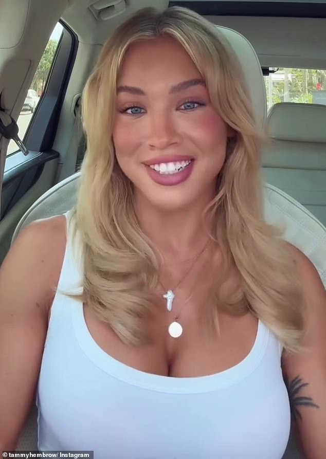 انفصلت نجمة Love Island عن مؤثرة اللياقة البدنية في يونيو بعد سبعة أشهر من الزواج (في الصورة: تامي هيمبرو)