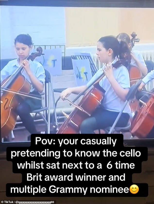 وأظهر المقطع راي الشابة وهي تعزف على الآلة الموسيقية مع زميلتها جورجيا، التي نشرت الفيديو وهي غير مصدقة أنها تعلمت التشيلو إلى جانب النجمة التي ستصبح قريباً.