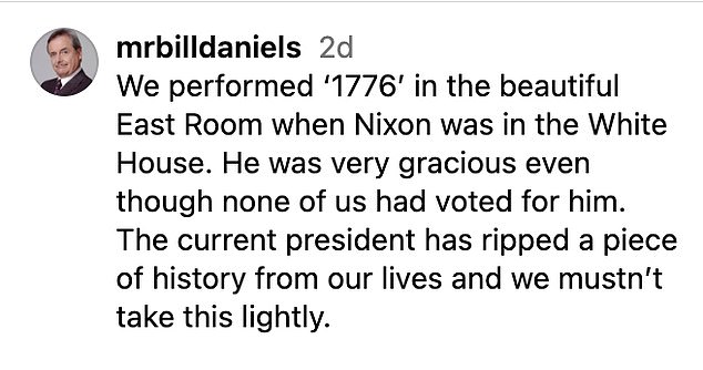 واحتفظ دانيلز بأدق كلماته لترامب، مضيفًا: 