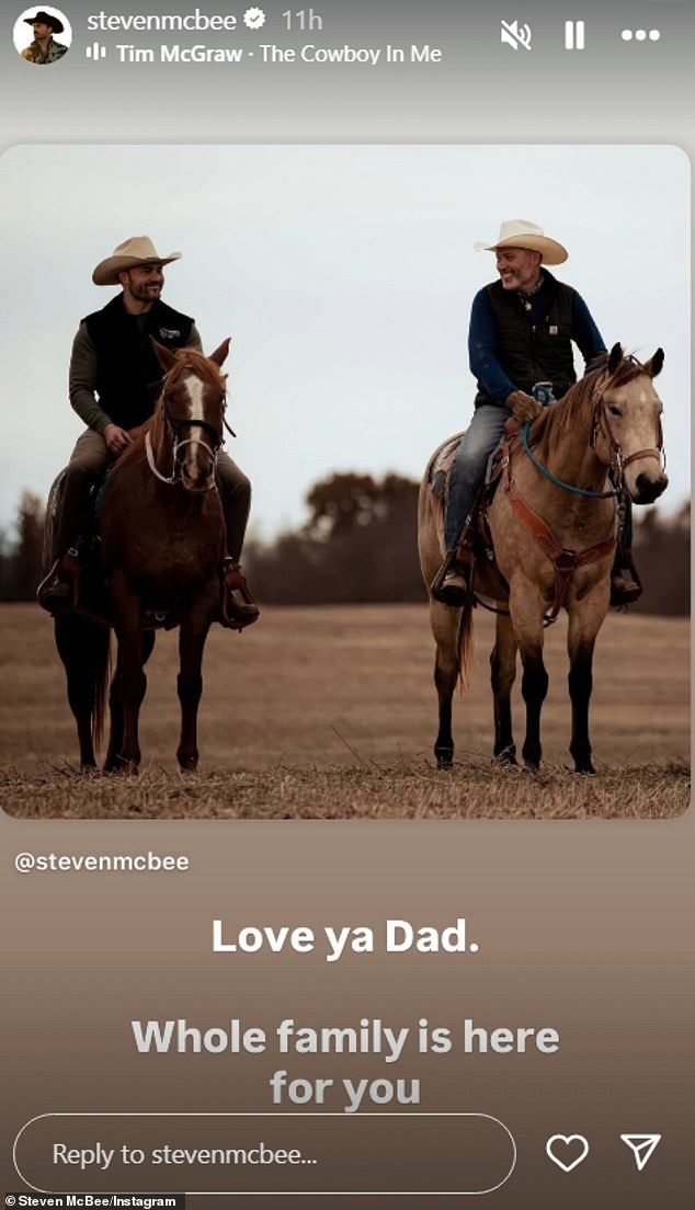 تلقى البطريرك رسائل دعم من اثنين من أبنائه الأربعة عبر وسائل التواصل الاجتماعي يوم الخميس، حيث كتب ستيف جونيور أن “العائلة بأكملها هنا من أجلك”.