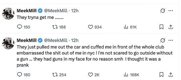 تناول مغني الراب لاحقًا الحادث على X