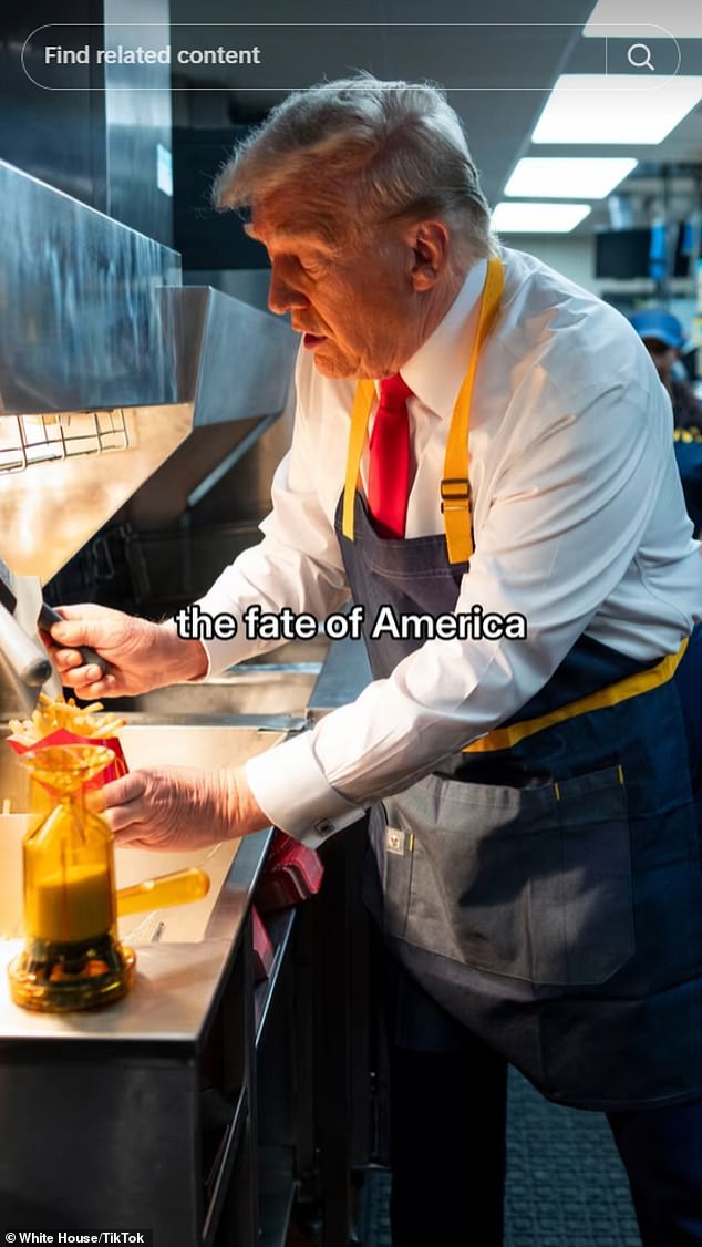 نشر حساب TikTok التابع للبيت الأبيض محاكاة ساخرة وطنية خفيفة لأغنيتها المنفردة التي تصدرت القائمة، The Fate of Ophelia، والتي قاموا بتغييرها إلى 