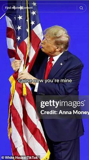 وفيها، تتطابق كلمات نجم البوب ​​الملياردير البالغ من العمر 35 عامًا مع لحظات لا تُنسى للسياسي الجمهوري البالغ من العمر 79 عامًا.