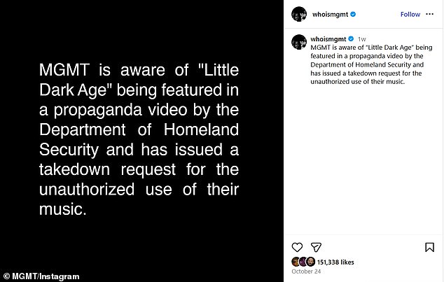 قبل أقل من أسبوعين، أصدرت MGMT 