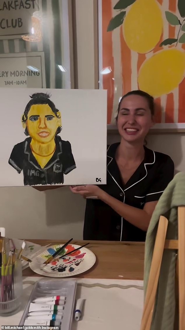 انتقل بيل وإيزابيل إلى إنستغرام في 7 سبتمبر لمشاركة مقطع فيديو أظهر الزوجين وهما يرسمان صور بعضهما البعض