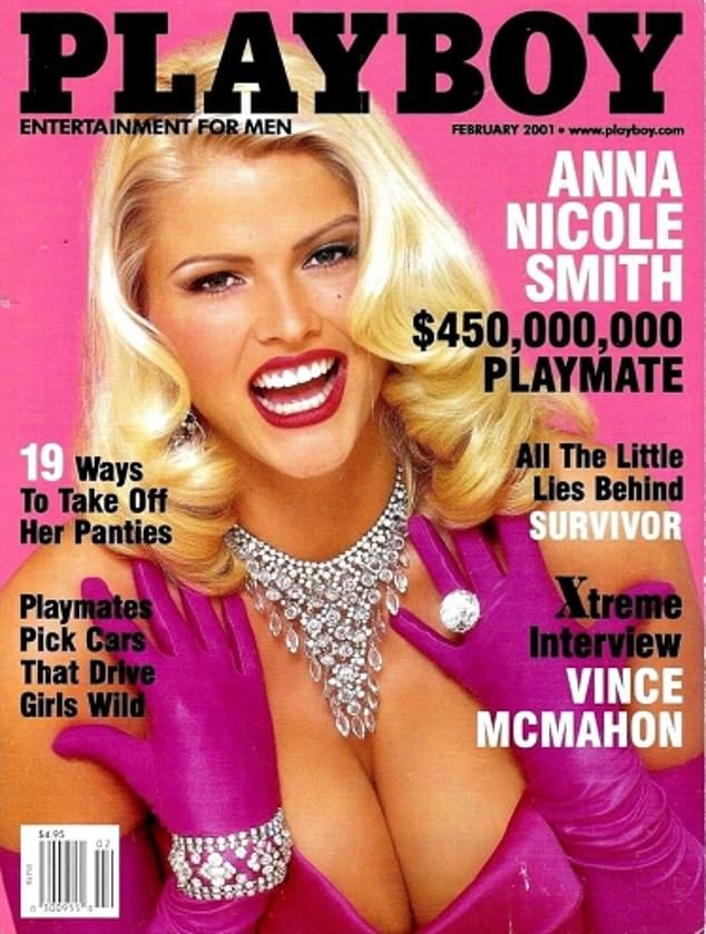 سميث على غلاف مجلة بلاي بوي في فبراير 2001