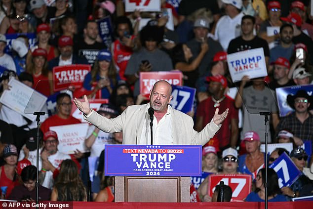 نجم الواقع الذي تم تصويره في تجمع حاشد لترامب في لاس فيغاس في 13 سبتمبر 2024