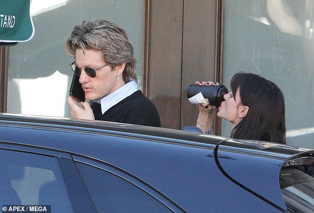 وكانت المغنية البالغة من العمر 42 عامًا برفقة صديقها الموسيقي ويس ليفينز (في الصورة)