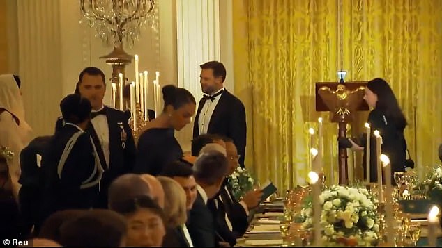 وكان الحدث للترحيب بالأمير السعودي محمد بن سلمان في جولته في أمريكا