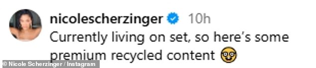 وقالت لمتابعيها على إنستغرام: 