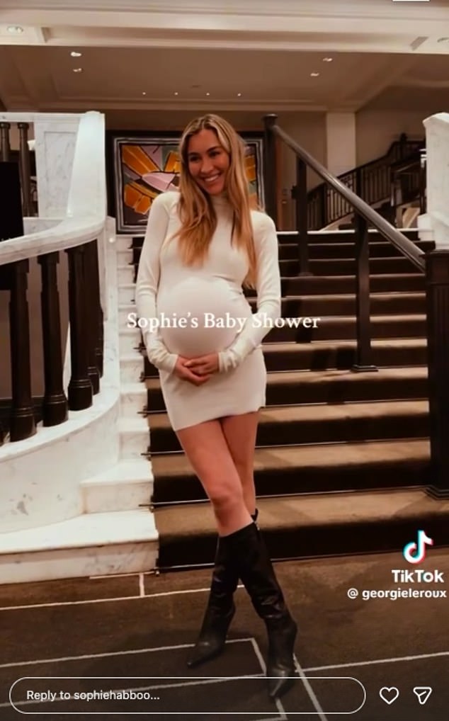 في وقت سابق من هذا الشهر، احتفلت صوفي بحفل استقبال مولودها الجديد، وأقامت مأدبة غداء فاخرة في فندق روزوود لندن الفخم.