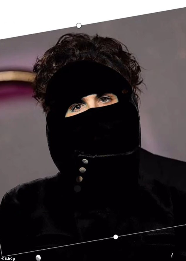 التقط مستخدمو TikTokers الآخرون صوراً للممثل ووضعوا أغطية وجه مزيفة عليه لإظهار أنه قد يكون هو