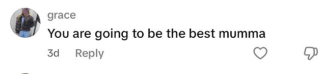 توافد المعجبون على قسم التعليقات لطمأنتها بأنها ستكون أماً عظيمة