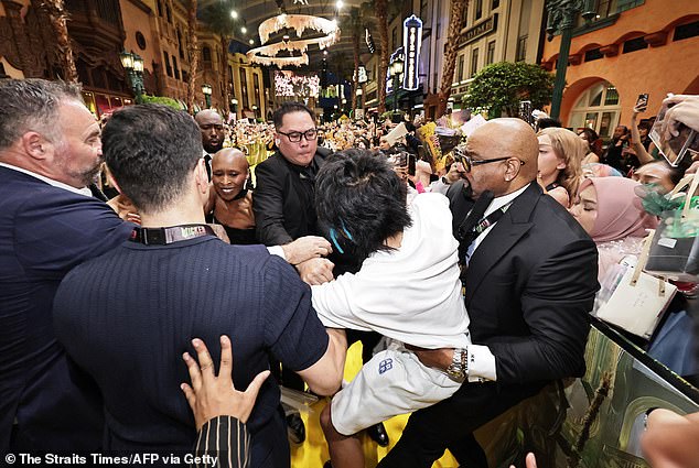 تم التعرف بسرعة على الجاني على أنه جونسون وين، وهو سائق السجادة الحمراء الأسترالي سيئ السمعة، والمعروف أيضًا باسم بيجاما مان عبر الإنترنت.