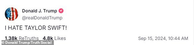 وبعد خمسة أيام، أعلن دونالد 