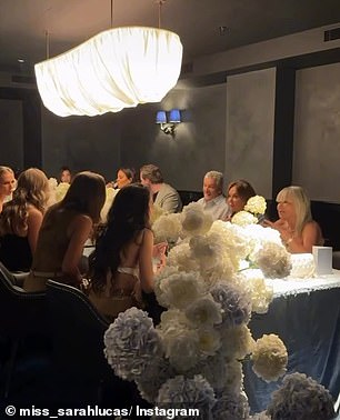 في تجربة كانت تكلف ما يزيد عن 20 ألف دولار، قامت سيدة الأعمال بمعاملة 16 ضيفًا بوجبة مكونة من أربعة أطباق في غرفة الطعام الخاصة في تشيانتي في جريل أمريكانو سيدني.