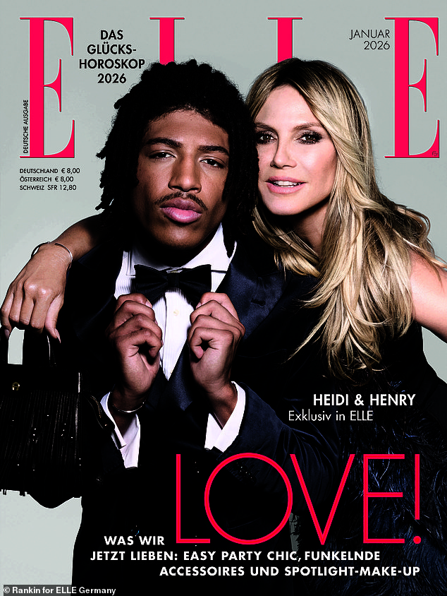 ارتدى هايدي وهنري مجموعة من الإطلالات المتطابقة حيث شارك آماله في متابعة والدته في عالم الموضة