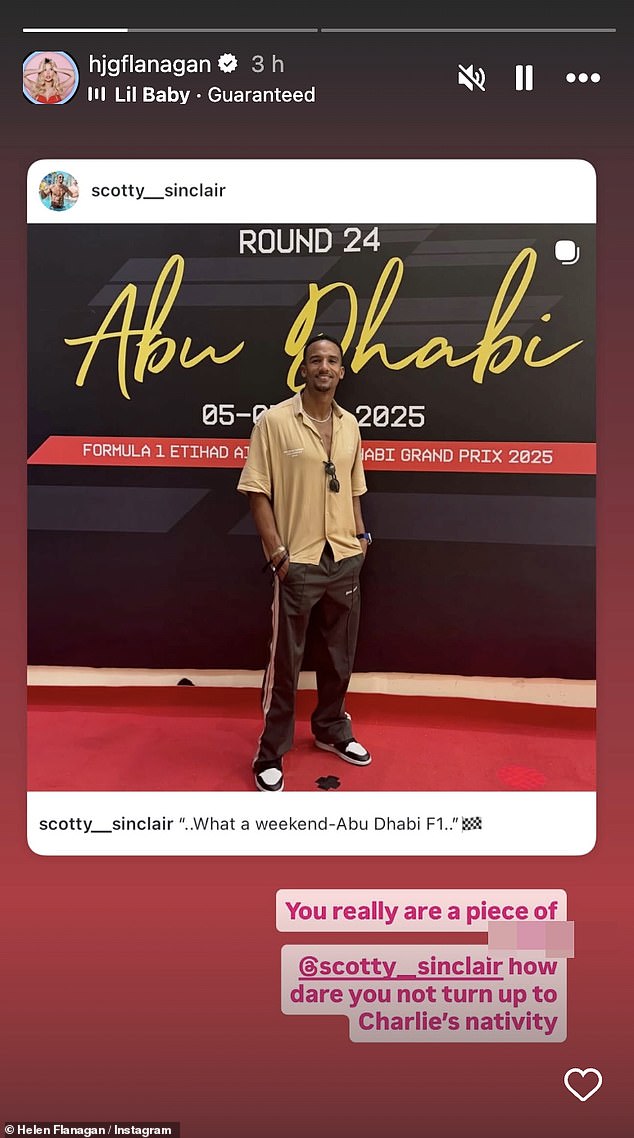 الممثلة كوري السابقة، هاجمت لاعب كرة القدم في وقت سابق من هذا الأسبوع بعد أن سافر إلى أبو ظبي وغاب عن ميلاد ابنهما تشارلي البالغ من العمر أربع سنوات.