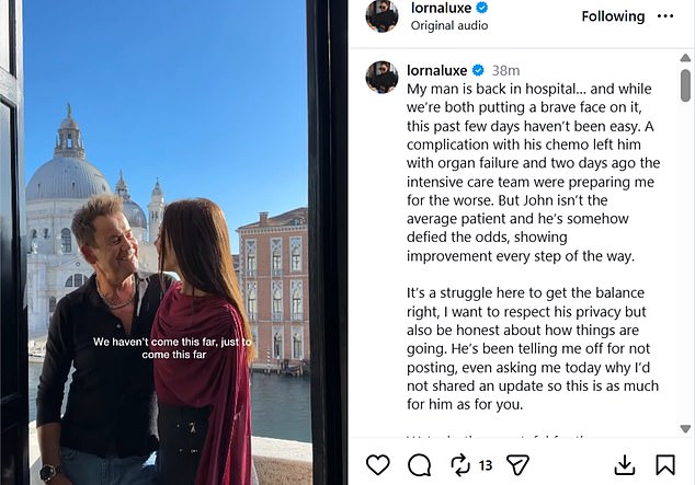 كان المؤثر البالغ من العمر 43 عامًا منفتحًا مع المعجبين حول معركة جون أندروز مع المرحلة الرابعة من سرطان الغدة الكظرية