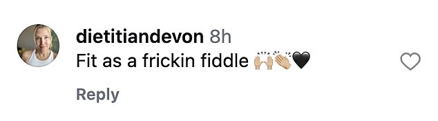 أثنى أحد المعجبين على الممثلة وقال إنها 