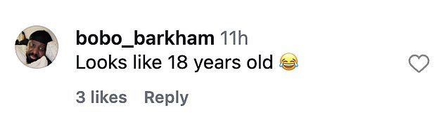 تركت إحدى المعجبين رد فعل ضاحكًا بعد أن ظنوا أنها مراهقة على ما يبدو. وكتبوا: 