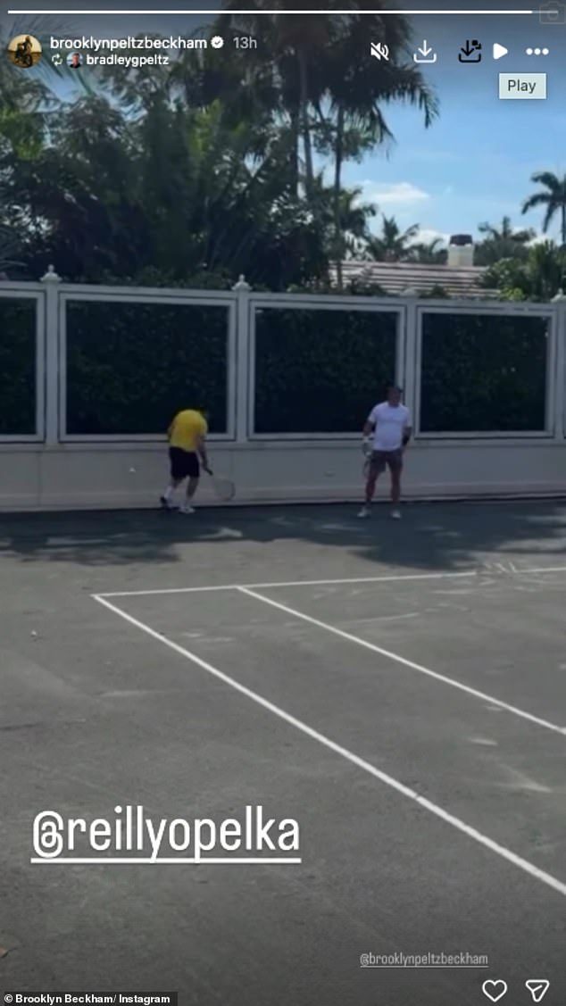 تمت مشاركة مقطع قصير من المباراة في قصص برادلي وبروكلين على إنستغرام – بعد حظر عائلته